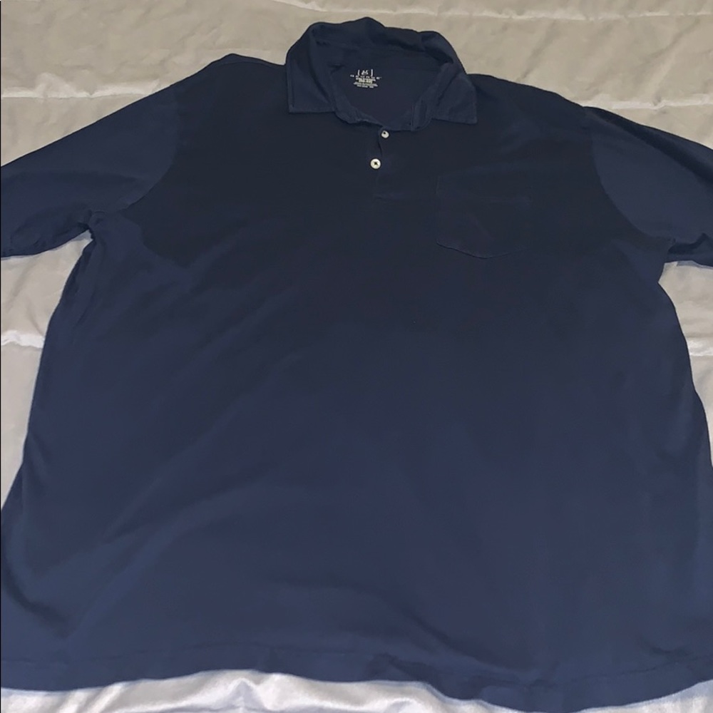 george blue collar shirt